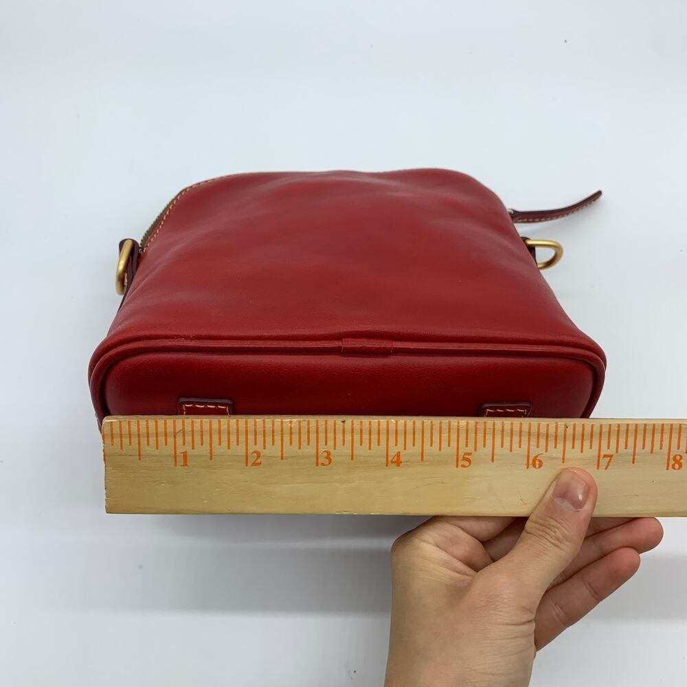 Dooney & Bourke Red Leather Crossbody Bag - Picture 5 of 14